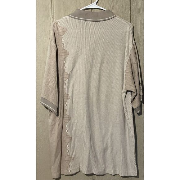 Harley Davidson Men's Polo Size Large Brown Great‎ Color Great Design - Picture 4 of 5